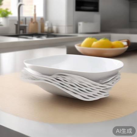 碗筷架：波浪与直板设计