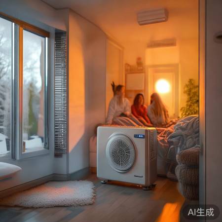 “空气能采暖，温暖冬日秘密”