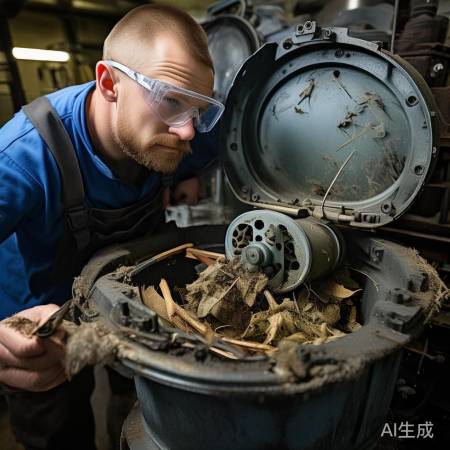 检查水泵叶轮,清理杂物