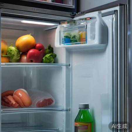 冷藏室：果蔬熟食饮料区