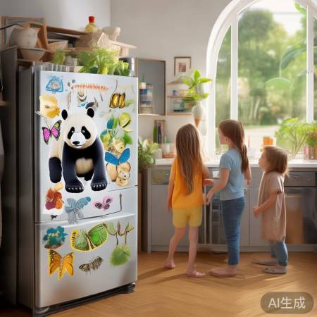 冰箱贴助孩子观自然