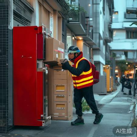 快递柜成救星,网购无忧