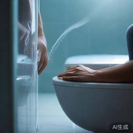 马桶坐姿防喷水