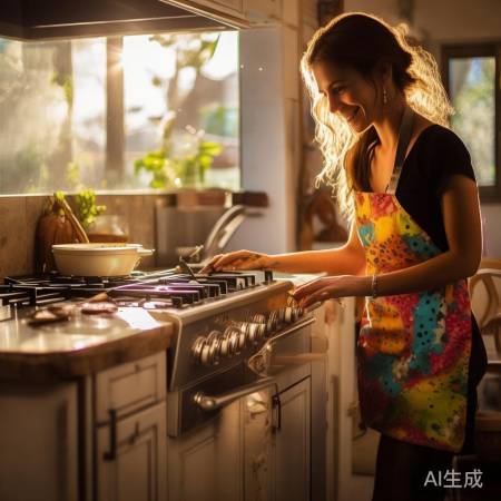 阳光厨房，烹饪惬意