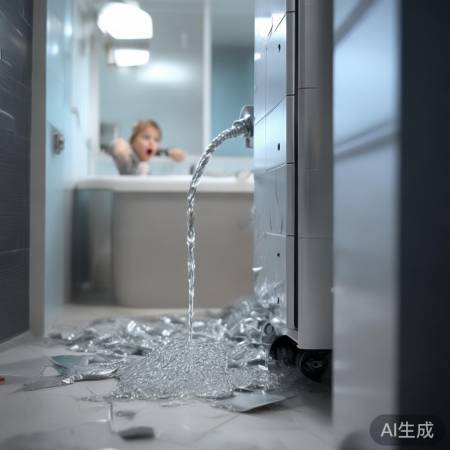 热水器掉落，安全隐患大