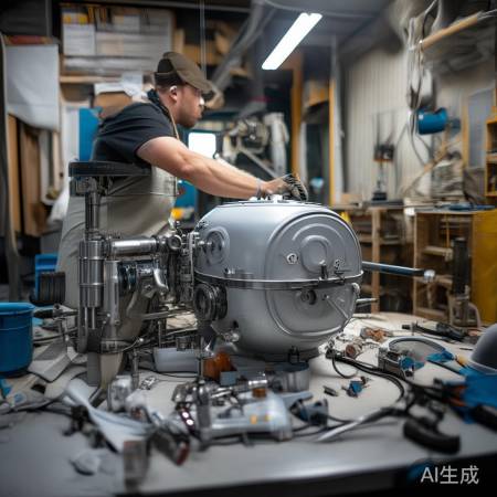 安装水箱配件中