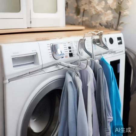 挂衣钩固定，摆放整齐挂衣