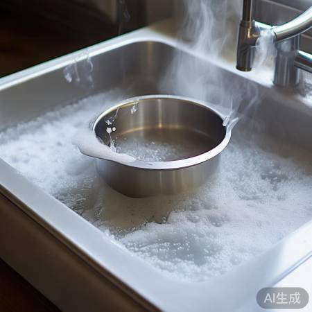 内胆清水浸泡除垢