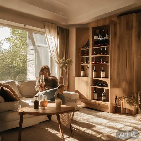 北欧风红酒柜，生活惬意！