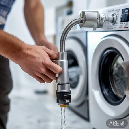 安装新水龙头，对齐接口。