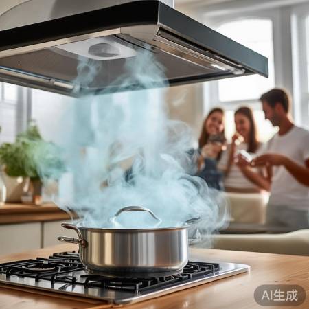 “大风量抽油烟,烹饪更舒心”