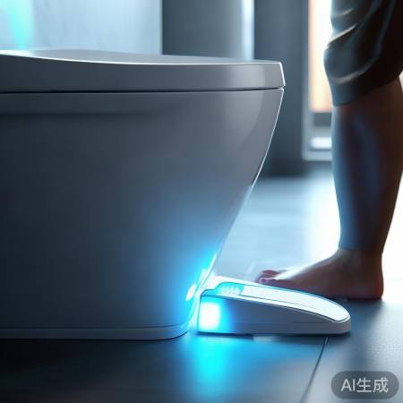 智能马桶自动冲水，一键清洁