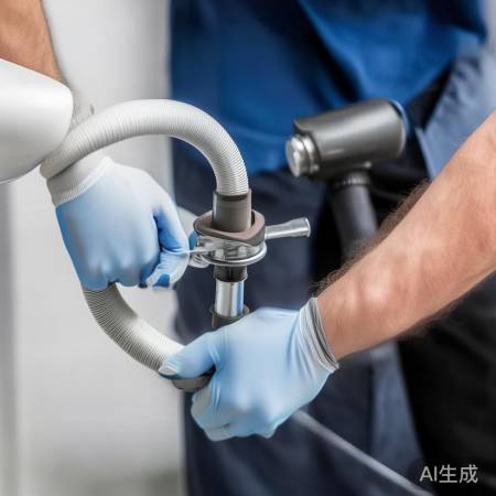 拆下排水软管，轻拧不损坏