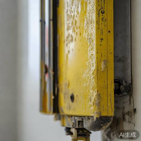 壁挂炉发黄，水垢所致