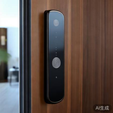 磨砂黑指纹锁，低调有格调