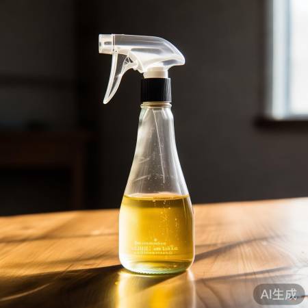 喷壶装清洁剂，柠檬汁也行