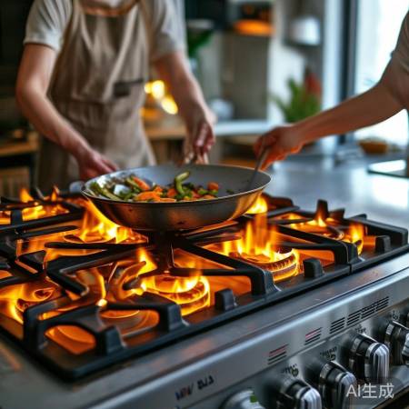 新飞燃气灶火力强大,稳定易控