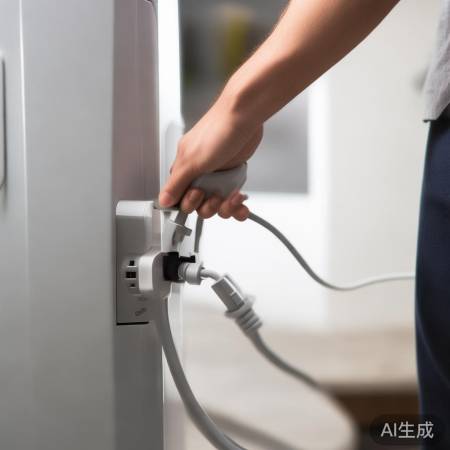 “小心连接电源线,防短路”