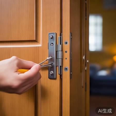 调整门铰链，顺畅开关