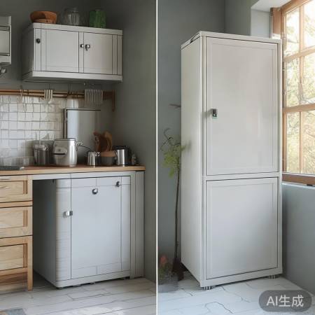 保洁柜小,消毒柜大