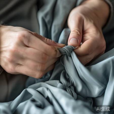 轻松解衣结，轻柔处理