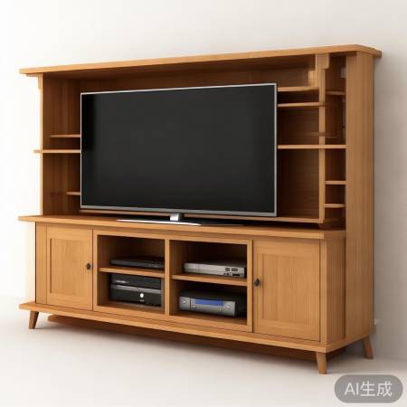 电视柜尺寸适中,储物空间合理