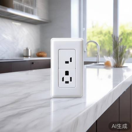 插座风格与厨房协调