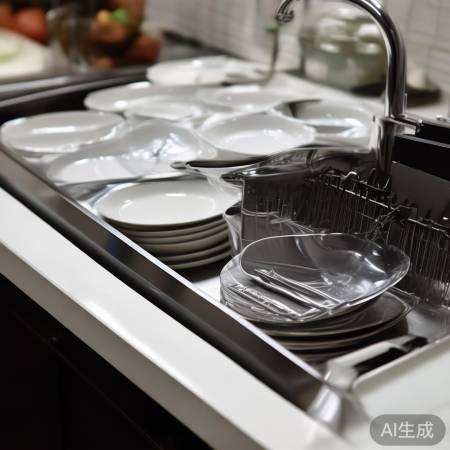 碗筷整齐放，消毒柜更洁净