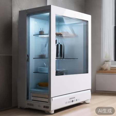 美的消毒柜，紫外线杀菌，操作简