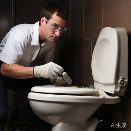 拆卸旧盖，勿损马桶