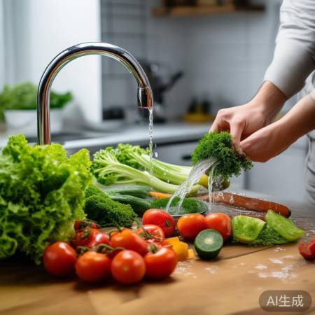 冰箱蔬菜需清洗除菌