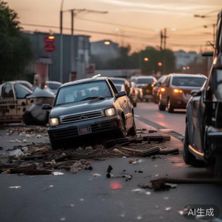 路边卖花生遇车祸