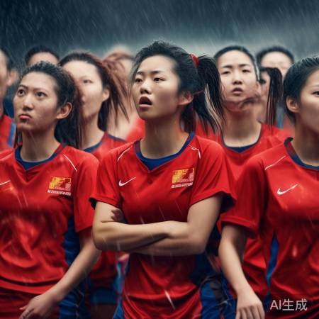 女排赛场坚韧树