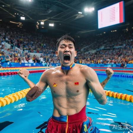 “泳坛骄傲,勇夺铜牌!”