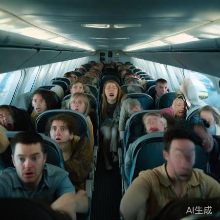 飞机紧急返航，乘客惊慌失措