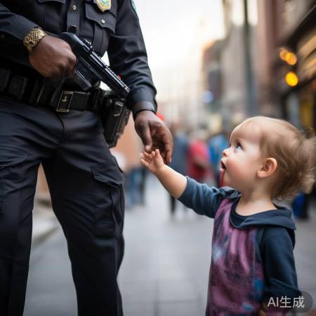 特警捂枪合影暖人心