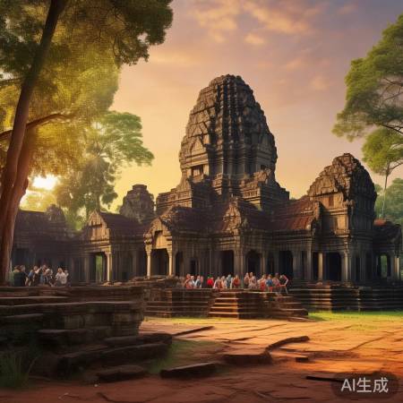 吴哥窟:宁静柬埔寨美景