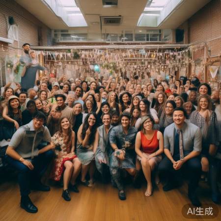 网友助力婚礼盛况