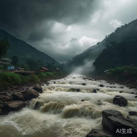 尼泊尔多雨易山洪